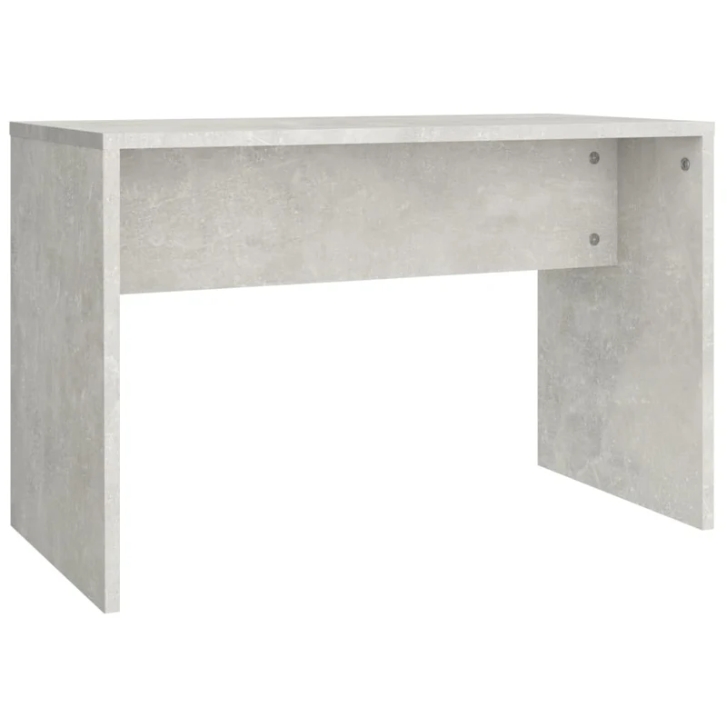Tabouret de coiffeuse gris béton 70 x 35 x 45 cm bois d'ingénierie gris DEC024979