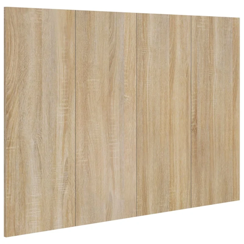 Tête de lit accessoire couchage chambre à coucher meuble 120 x 1,5 x 80 cm MDF marron TDL0203586
