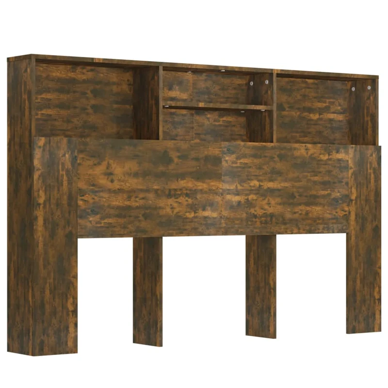 Tête de lit avec rangement accessoire de lit table de chevet étagère 160 x 19 x 103,5 cm MDF marron TDL0200075