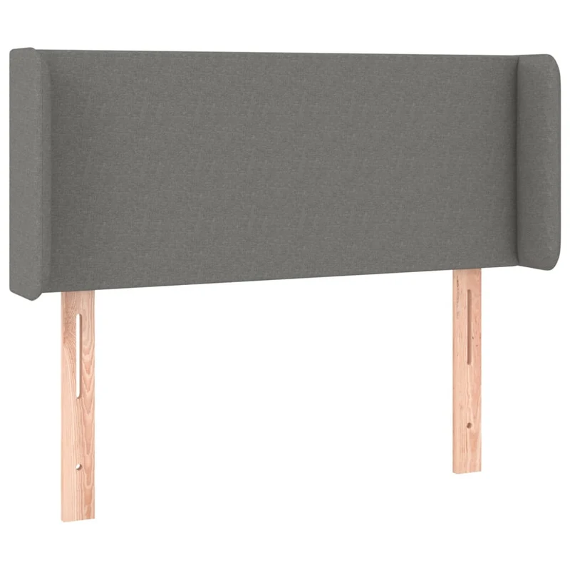 Tête de lit accessoire couchage chambre à coucher meuble à LED 103 x 16 x 78/88 cm tissu gris foncé TDL0201169