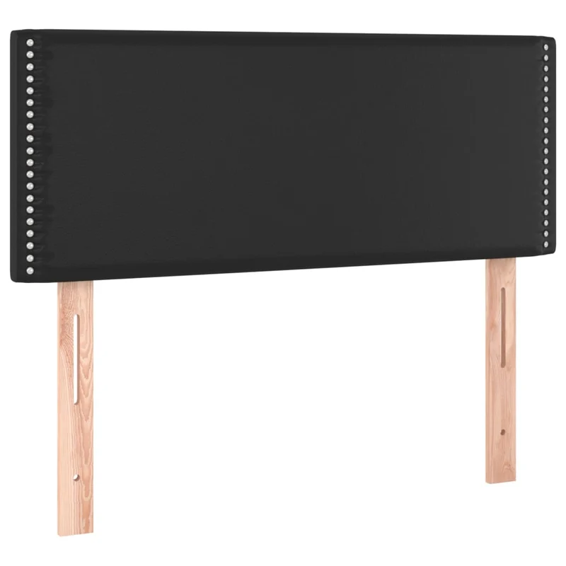 Tête de lit accessoire couchage chambre à coucher meuble à LED 80 x 5 x 78/88 cm synthétique noir TDL0200587