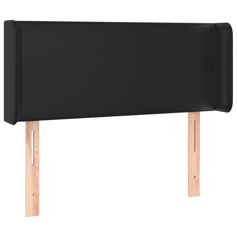 Tête de lit accessoire couchage chambre à coucher meuble à LED 83 x 16 x 78/88 cm synthétique noir TDL0200562