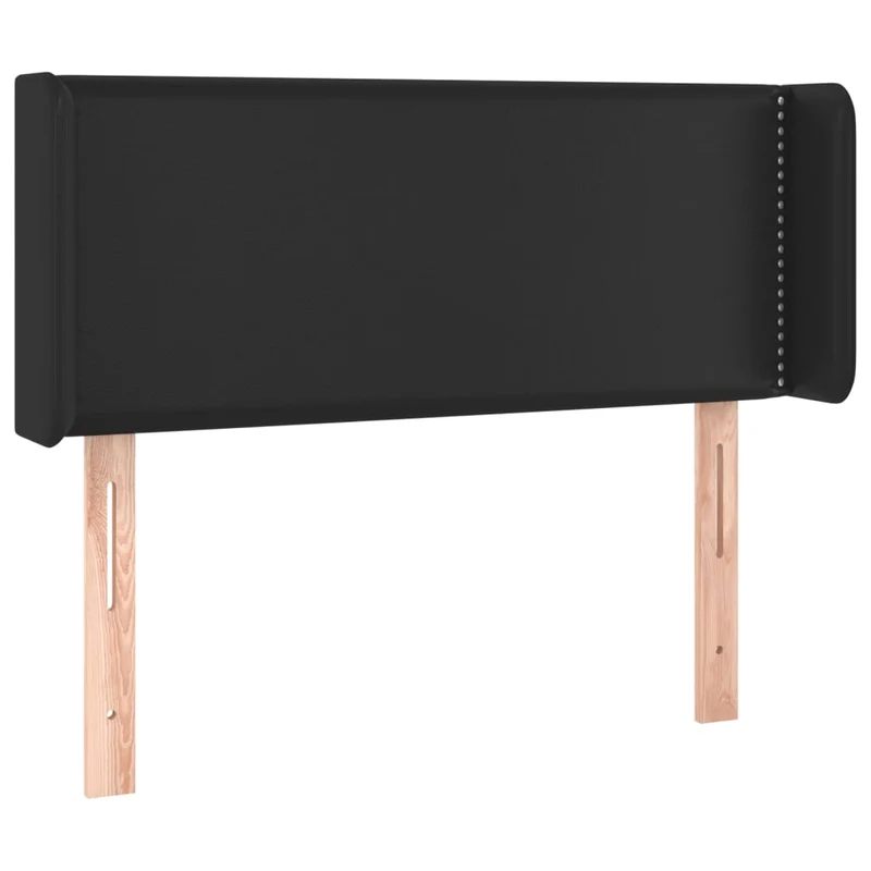 Tête de lit accessoire couchage chambre à coucher meuble à LED 83 x 16 x 78/88 cm synthétique noir TDL0200560