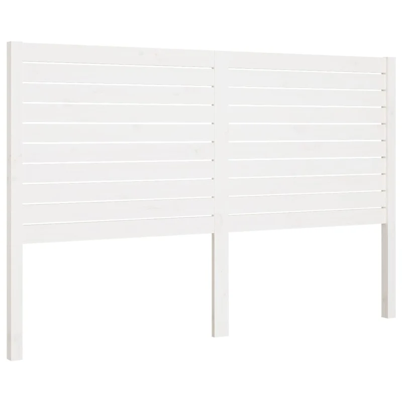 Tête de lit accessoire couchage chambre à coucher meuble 126 x 4 x 100 cm bois de pin blanc TDL0203908