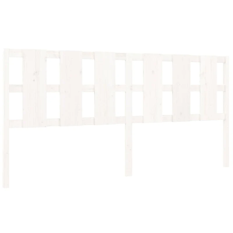 Tête de lit accessoire couchage chambre à coucher meuble 205,5 x 4 x 100 cm bois de pin blanc TDL0203738
