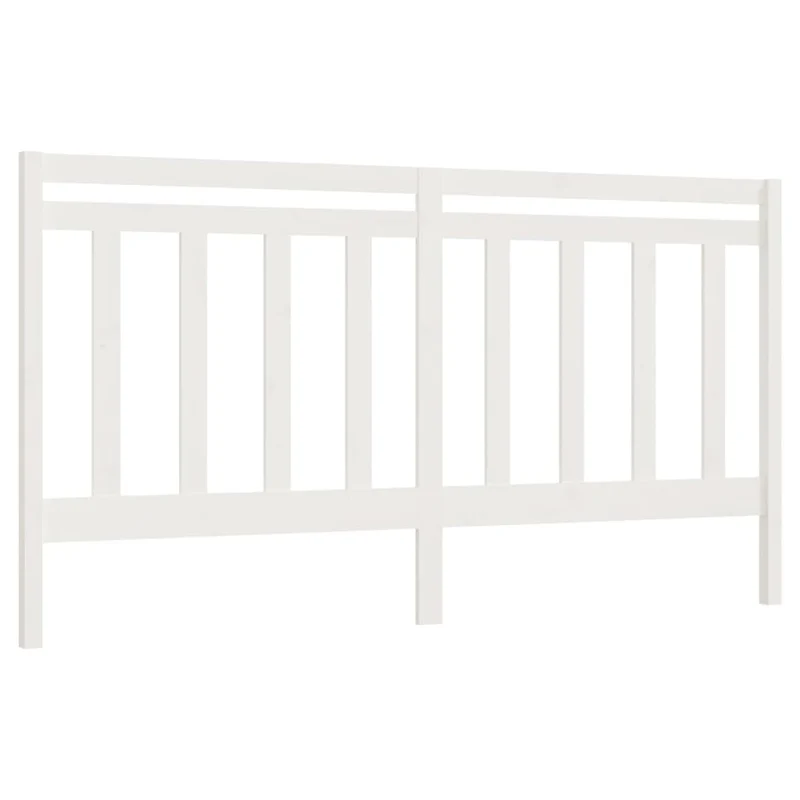 Tête de lit accessoire couchage chambre à coucher meuble 206 x 4 x 100 cm bois de pin blanc TDL0203726