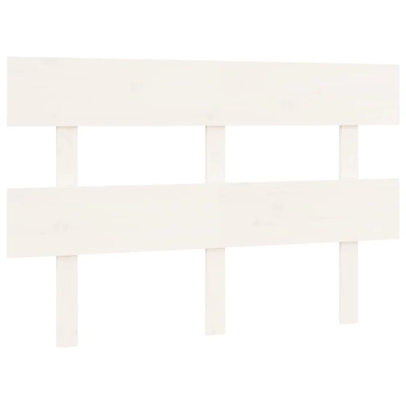 Tête de lit accessoire couchage chambre à coucher meuble 124 x 3 x 81 cm bois de pin blanc TDL0203933
