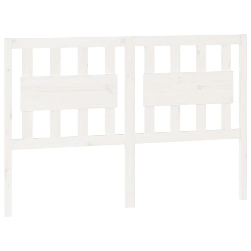 Tête de lit accessoire couchage chambre à coucher meuble 125,5 x 4 x 100 cm bois de pin blanc TDL0203928