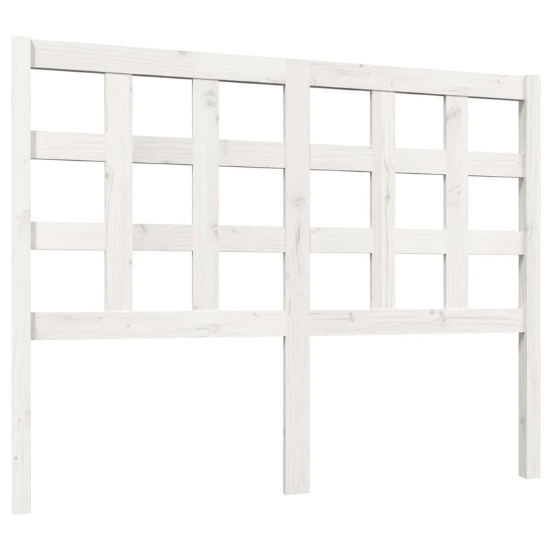Tête de lit accessoire couchage chambre à coucher meuble 125,5 x 4 x 100 cm bois de pin blanc TDL0203927