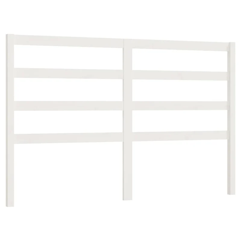 Tête de lit accessoire couchage chambre à coucher meuble 126 x 4 x 100 cm bois de pin blanc TDL0203922