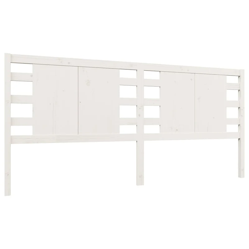 Tête de lit accessoire couchage chambre à coucher meuble 126 x 4 x 100 cm bois de pin blanc TDL0203920