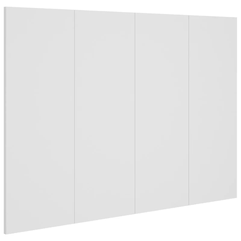 Tête de lit accessoire couchage chambre à coucher meuble 120 x 1,5 x 80 cm MDF blanc TDL0203936