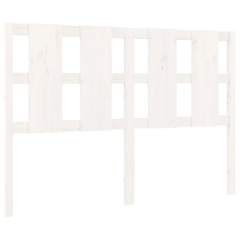 Tête de lit accessoire couchage chambre à coucher meuble 125,5 x 4 x 100 cm bois de pin blanc TDL0203930
