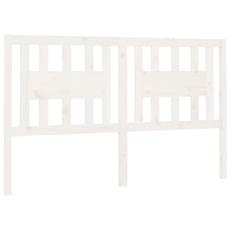 Tête de lit accessoire couchage chambre à coucher meuble 146 x 4 x 100 cm bois de pin blanc TDL0203860