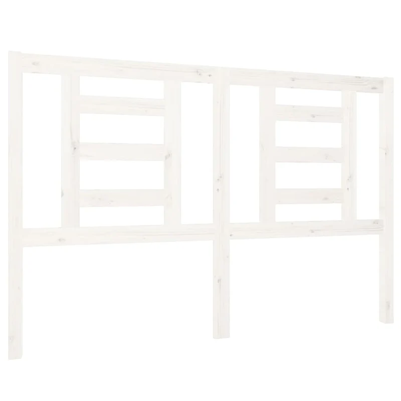 Tête de lit accessoire couchage chambre à coucher meuble 126 x 4 x 100 cm bois de pin blanc TDL0203918