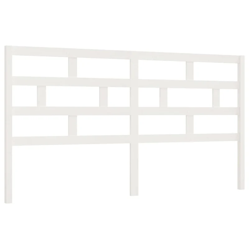 Tête de lit accessoire couchage chambre à coucher meuble 206 x 4 x 100 cm bois de pin blanc TDL0203720