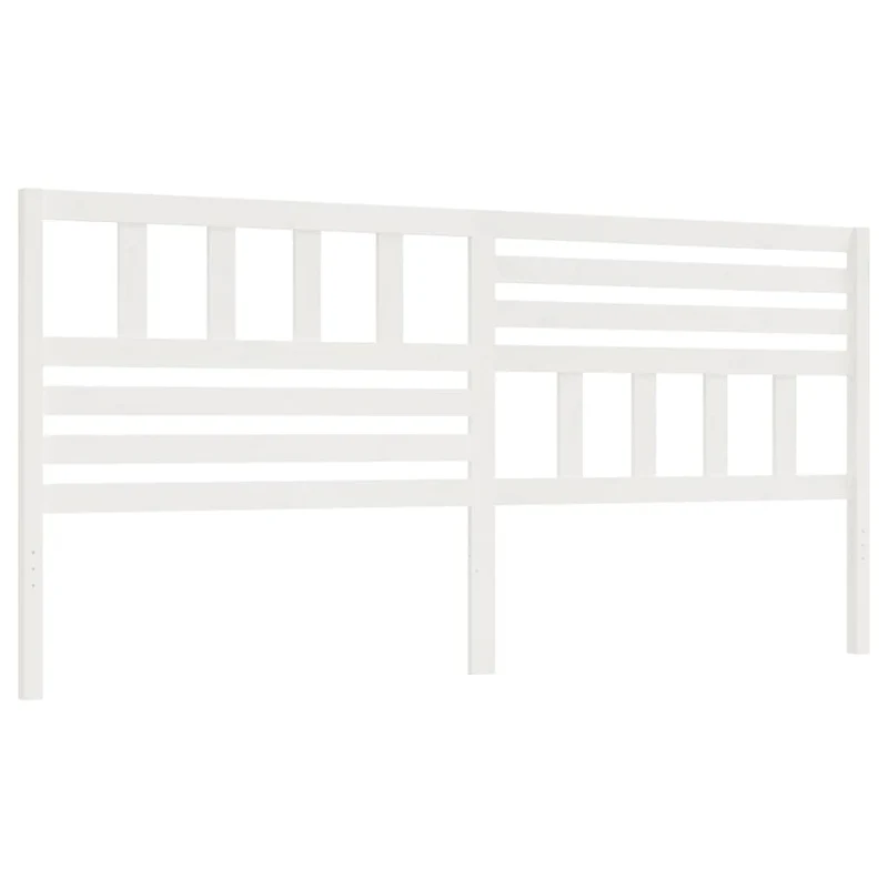 Tête de lit accessoire couchage chambre à coucher meuble 206 x 4 x 100 cm bois de pin blanc TDL0203716