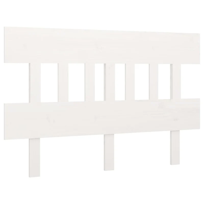 Tête de lit accessoire couchage chambre à coucher meuble 143,5 x 3 x 81 cm bois de pin blanc TDL0203879