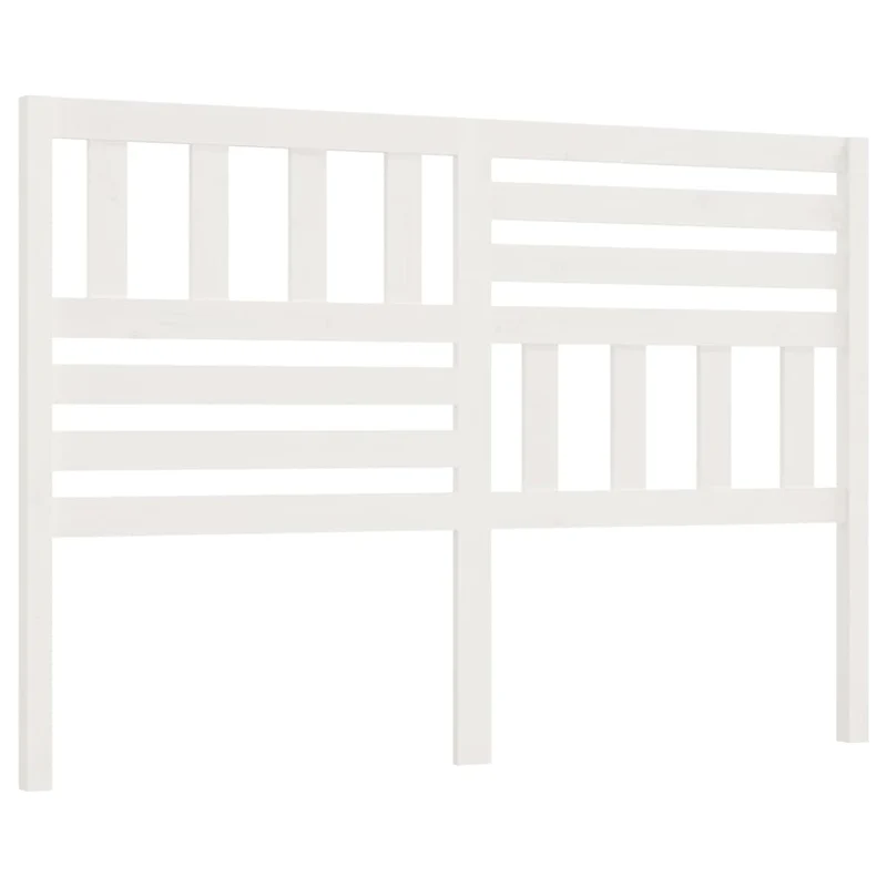 Tête de lit accessoire couchage chambre à coucher meuble 126 x 4 x 100 cm bois de pin blanc TDL0203914