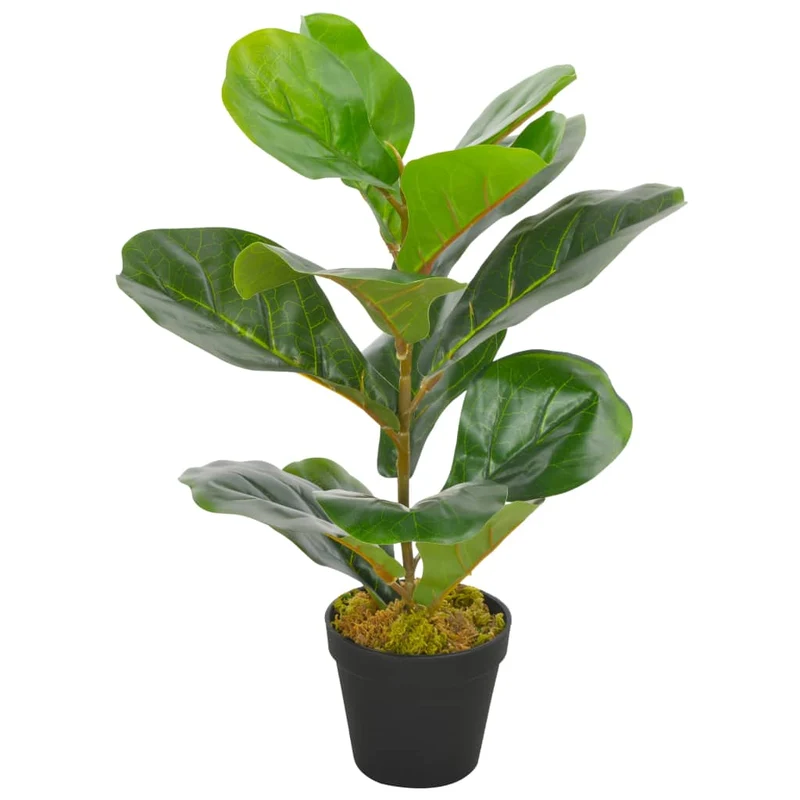 Plante artificielle avec pot feuilles de figuier vert 45 cm décoration intérieur DEC022016