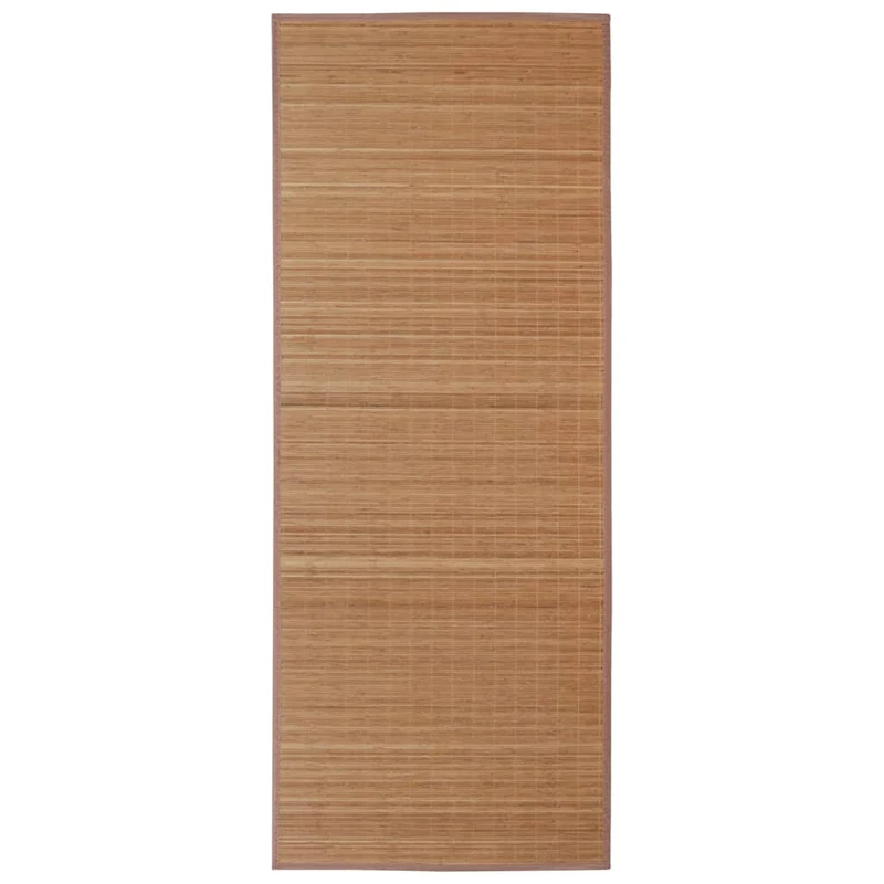 Tapis rectangulaire Marron Bambou 150 x 200 cm DEC023834