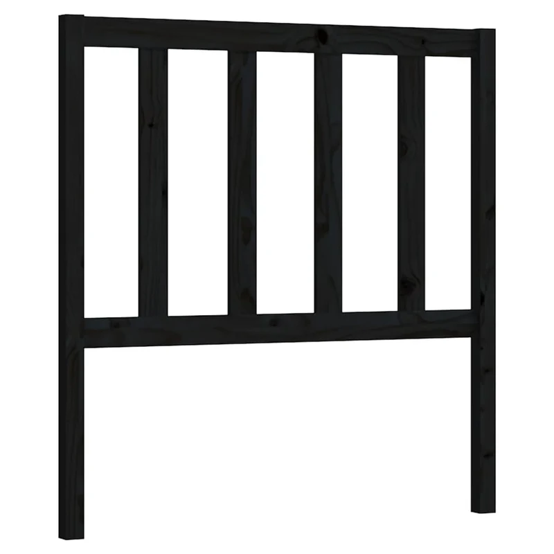 Tête de lit accessoire couchage chambre à coucher meuble 96 x 4 x 100 cm bois de pin noir TDL0202042