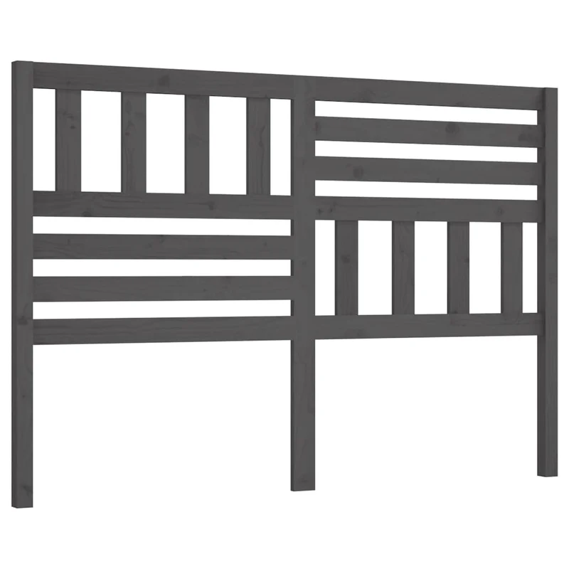 Tête de lit accessoire couchage chambre à coucher meuble 146 x 4 x 100 cm bois de pin gris TDL0203443