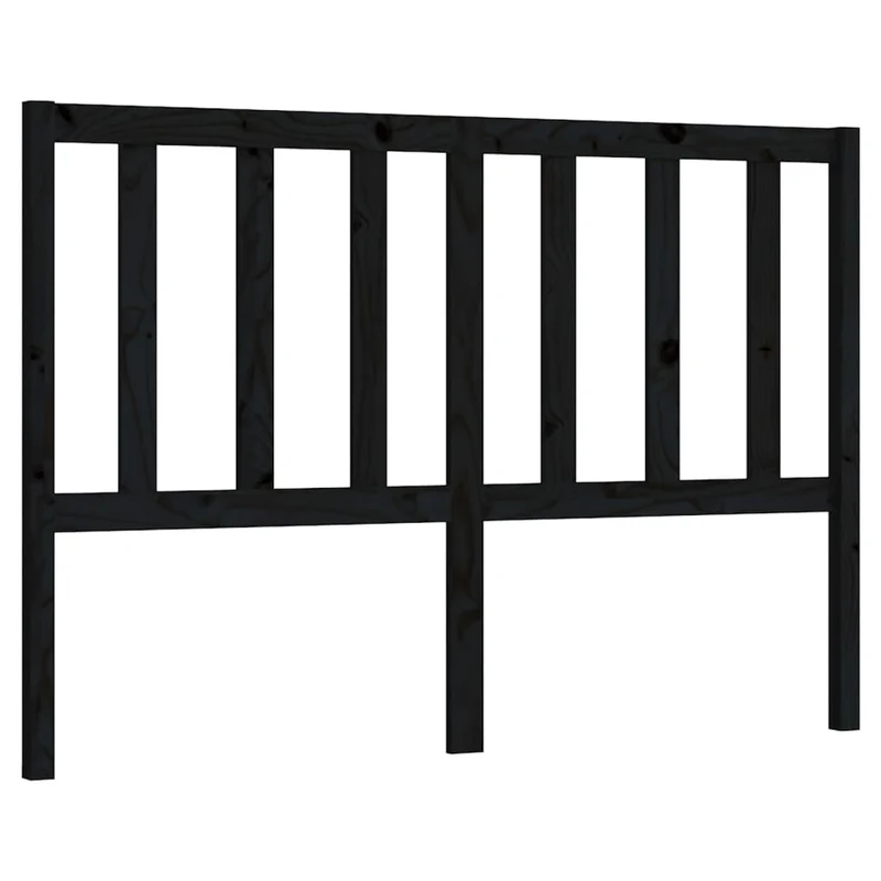 Tête de lit accessoire couchage chambre à coucher meuble 166 x 4 x 100 cm bois de pin noir TDL0202215