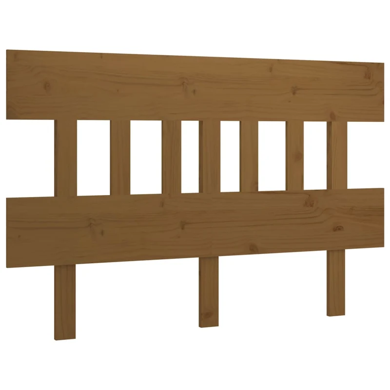 Tête de lit accessoire couchage chambre à coucher meuble 123,5 x 3 x 81 cm bois massif marron clair TDL0203083