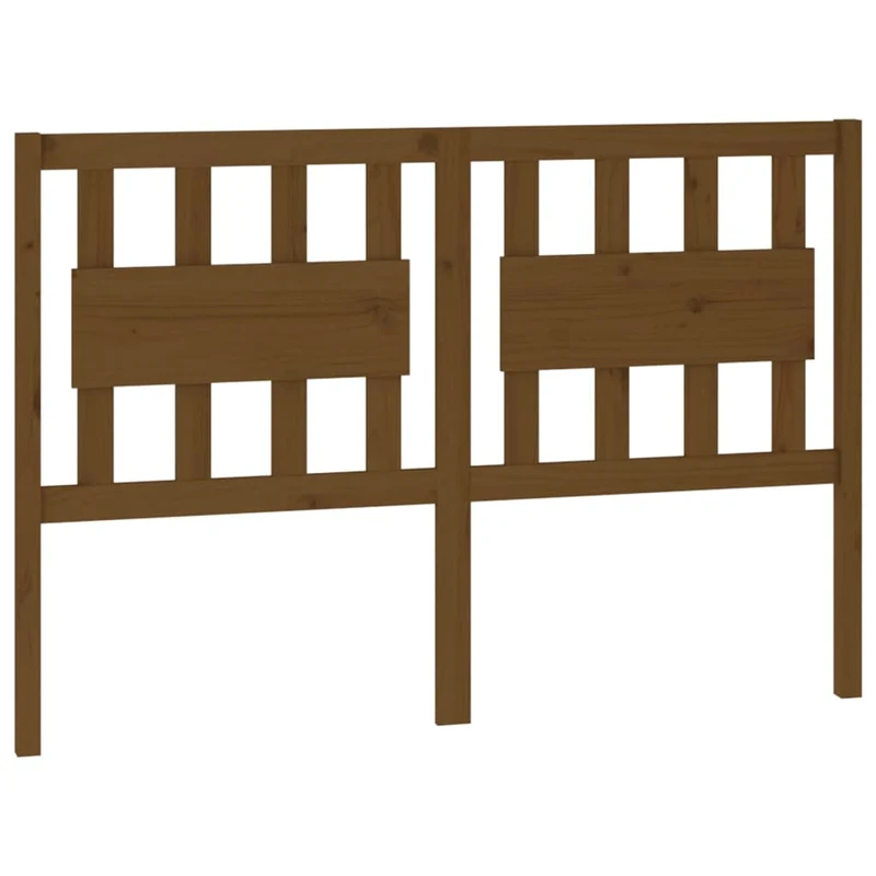 Tête de lit accessoire couchage chambre à coucher meuble 125,5 x 4 x 100 cm bois massif marron clair TDL0203079
