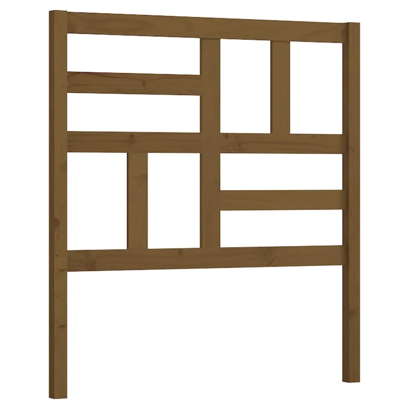 Tête de lit accessoire couchage chambre à coucher meuble 96 x 4 x 104 cm bois massif marron clair TDL0202797