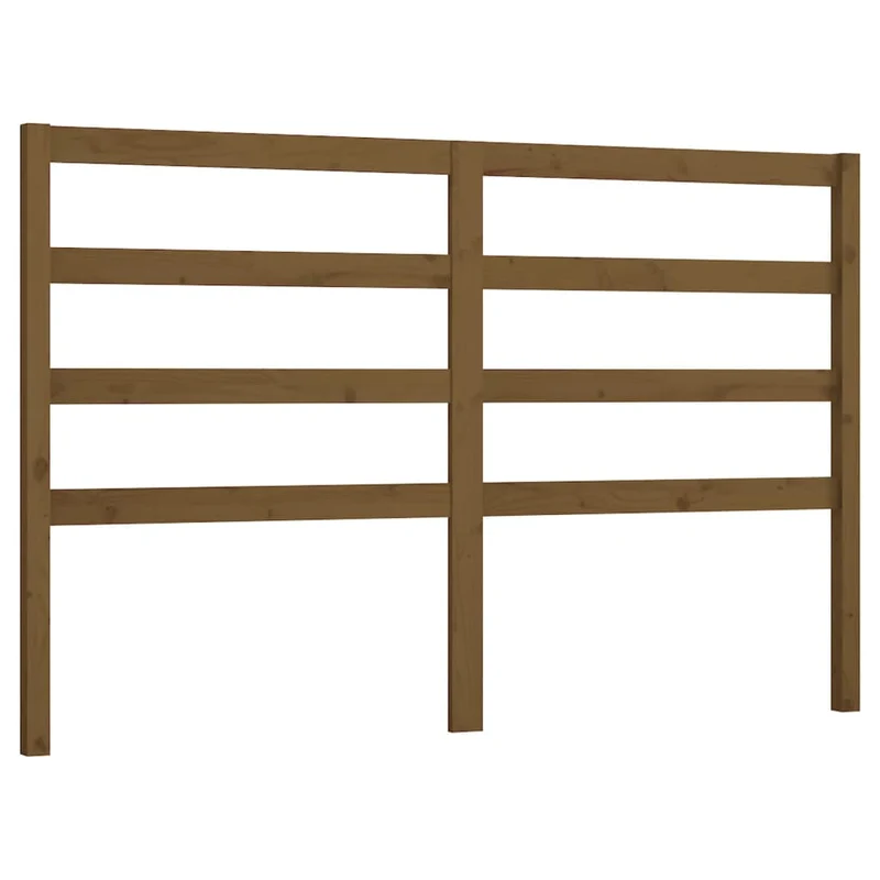 Tête de lit accessoire couchage chambre à coucher meuble 126 x 4 x 100 cm bois massif marron clair TDL0203071