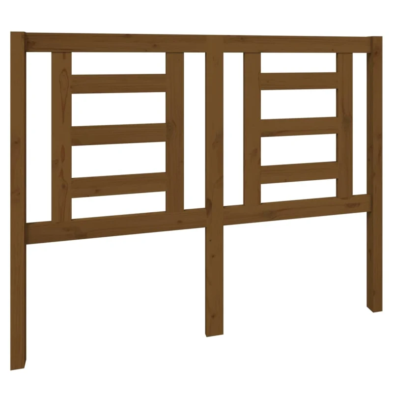Tête de lit accessoire couchage chambre à coucher meuble 126 x 4 x 100 cm bois massif marron clair TDL0203064