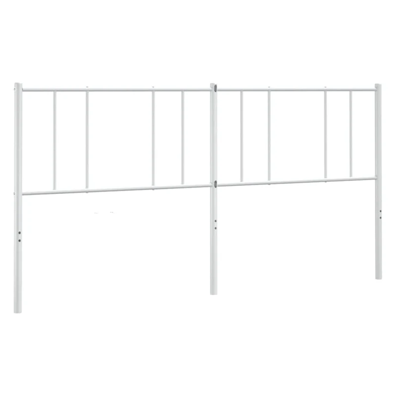 Tête de lit accessoire couchage chambre à coucher meuble 193 cm métal blanc TDL0202467
