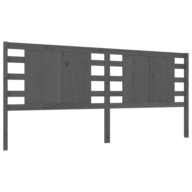 Tête de lit accessoire couchage chambre à coucher meuble 206 x 4 x 100 cm bois de pin gris TDL0203319