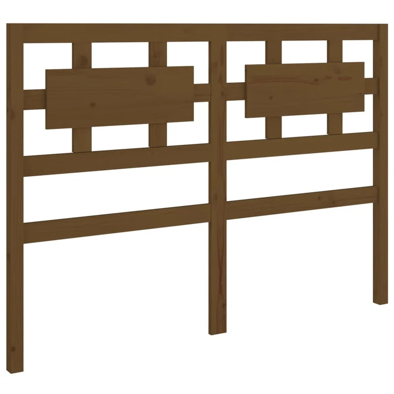 Tête de lit accessoire couchage chambre à coucher meuble 125,5 x 4 x 100 cm bois massif marron clair TDL0203080