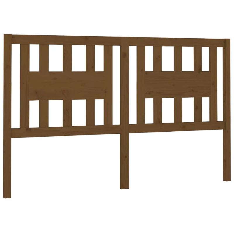 Tête de lit accessoire couchage chambre à coucher meuble 126 x 4 x 100 cm bois massif marron clair TDL0203059