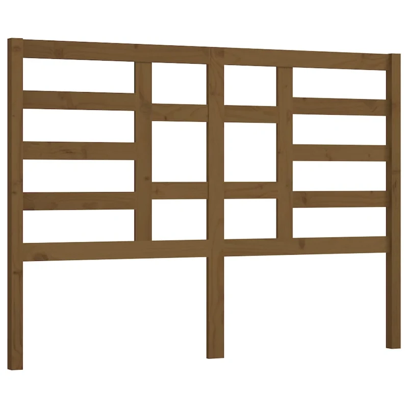 Tête de lit accessoire couchage chambre à coucher meuble 126 x 4 x 104 cm bois massif marron clair TDL0203055