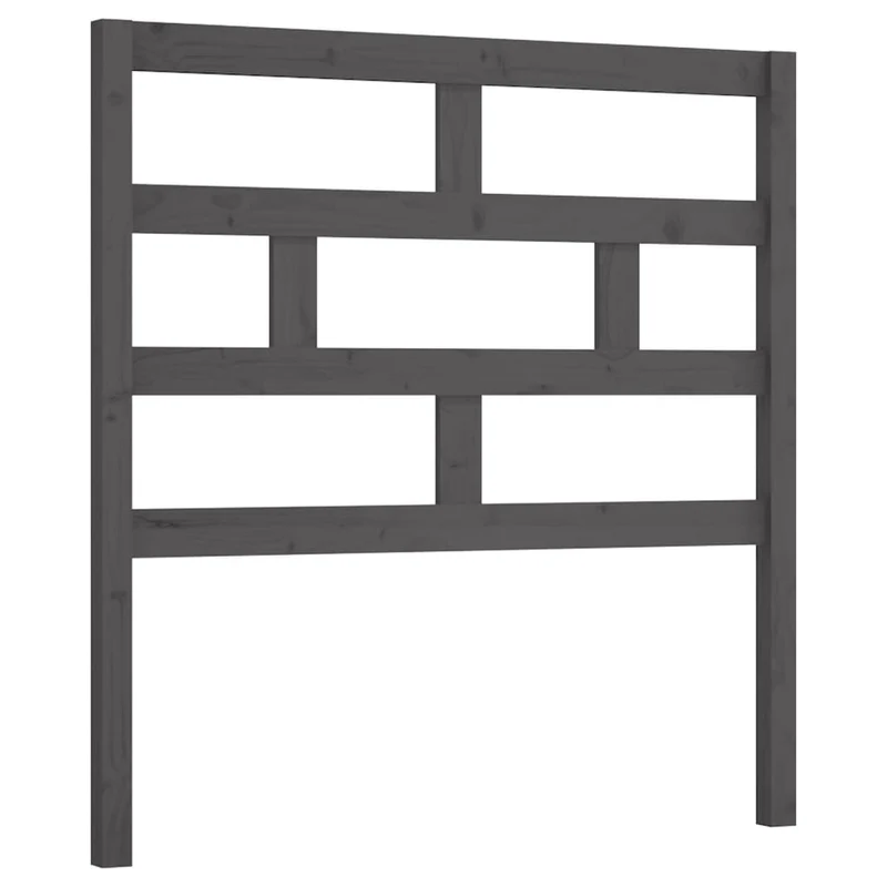 Tête de lit accessoire couchage chambre à coucher meuble 106 x 4 x 100 cm bois de pin gris TDL0203540