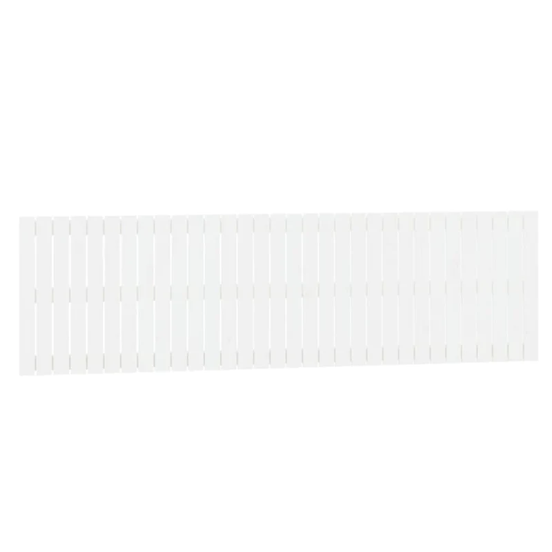 Tête de lit accessoire couchage chambre à coucher meuble murale 204 x 3 x 60 cm bois massif blanc TDL0202696