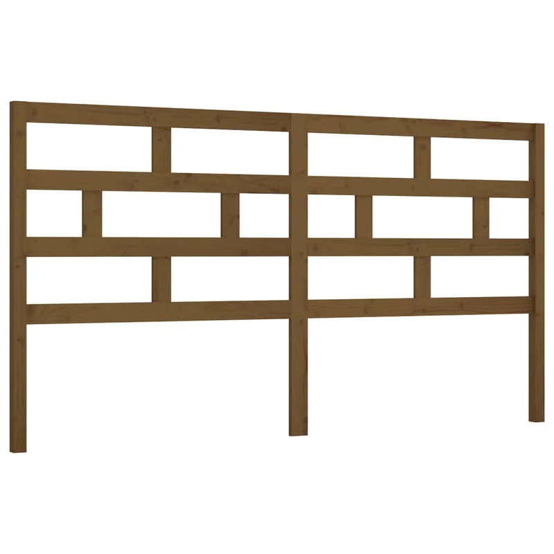 Tête de lit accessoire couchage chambre à coucher meuble 206 x 4 x 100 cm bois massif marron clair TDL0202875