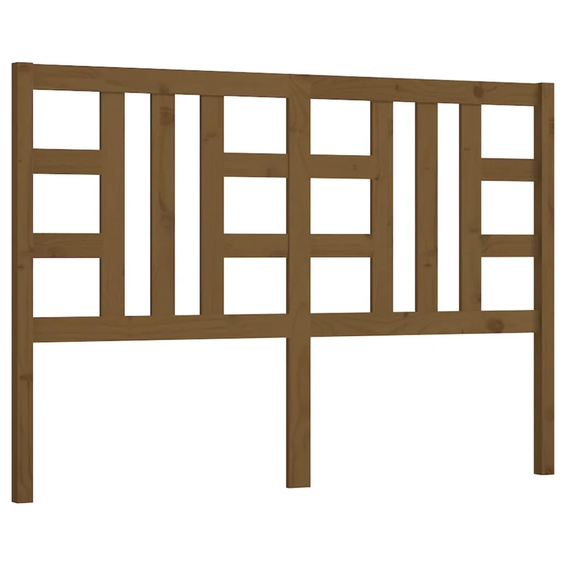 Tête de lit accessoire couchage chambre à coucher meuble 146 x 4 x 100 cm bois massif marron clair TDL0202998