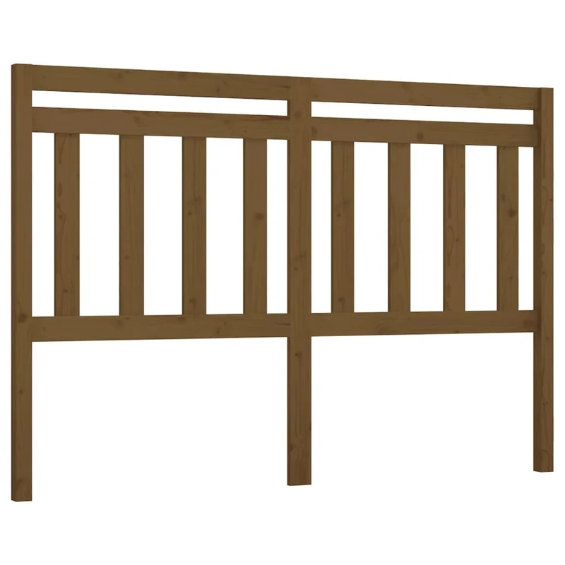 Tête de lit accessoire couchage chambre à coucher meuble 146 x 4 x 100 cm bois massif marron clair TDL0202995