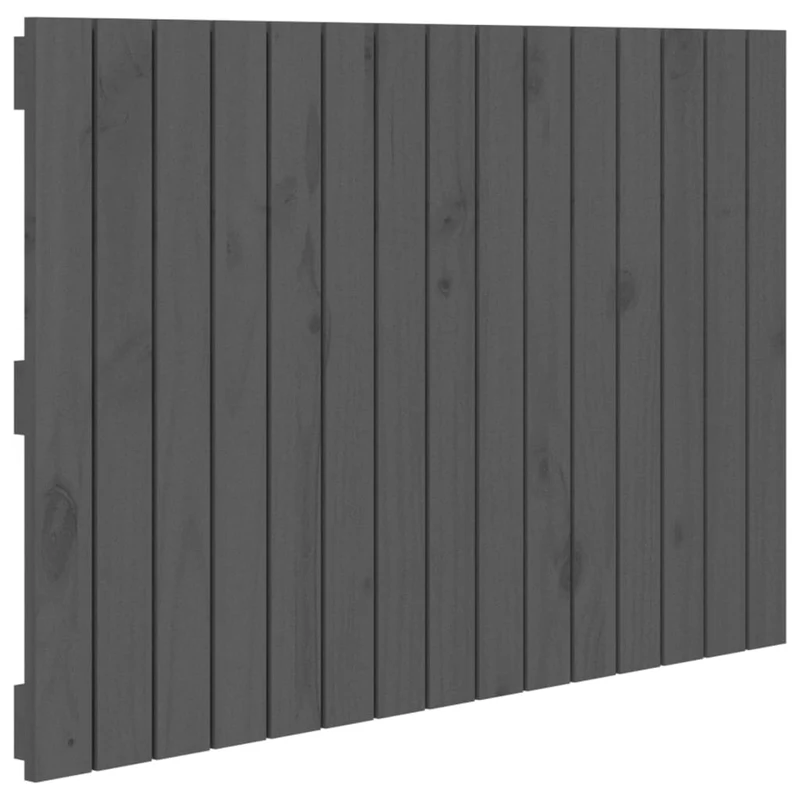 Tête de lit accessoire couchage chambre à coucher meuble murale 95,5 x 3 x 60 cm bois massif gris TDL0202619