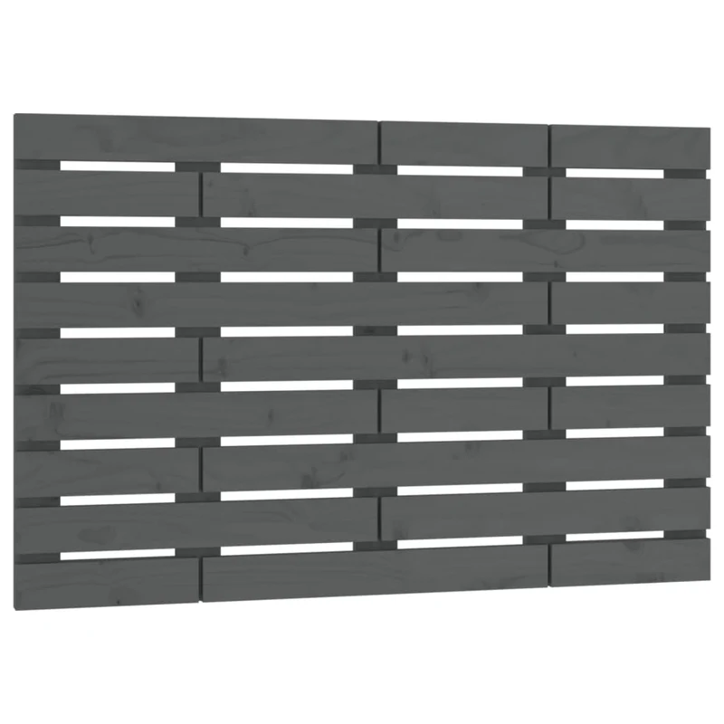 Tête de lit accessoire couchage chambre à coucher meuble murale 96 x 3 x 63 cm bois massif gris TDL0202616