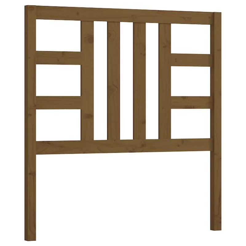 Tête de lit accessoire couchage chambre à coucher meuble 96 x 4 x 100 cm bois massif marron clair TDL0202801