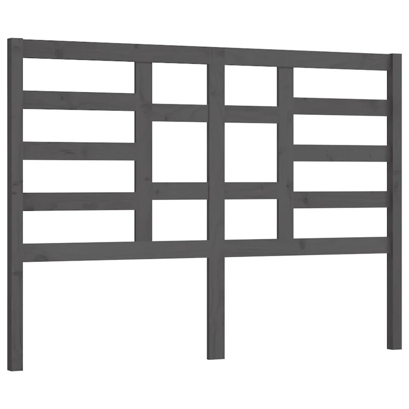 Tête de lit accessoire couchage chambre à coucher meuble 126 x 4 x 104 cm bois de pin gris TDL0203491