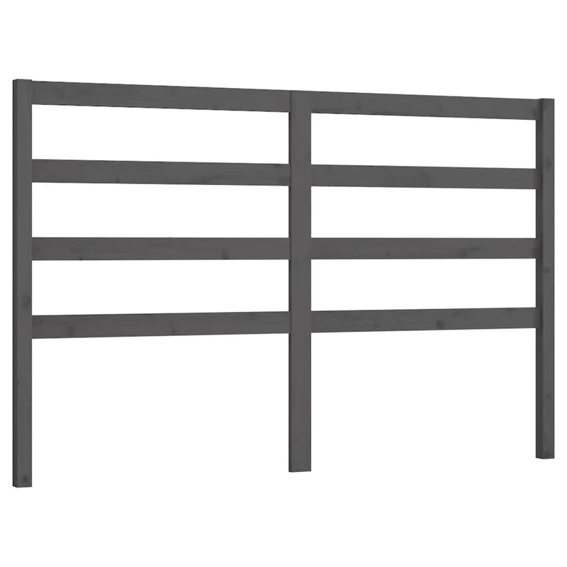 Tête de lit accessoire couchage chambre à coucher meuble 166 x 4 x 100 cm bois de pin gris TDL0203388