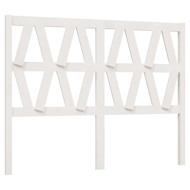 Tête de lit accessoire couchage chambre à coucher meuble 126 x 4 x 100 cm bois de pin blanc TDL0203919