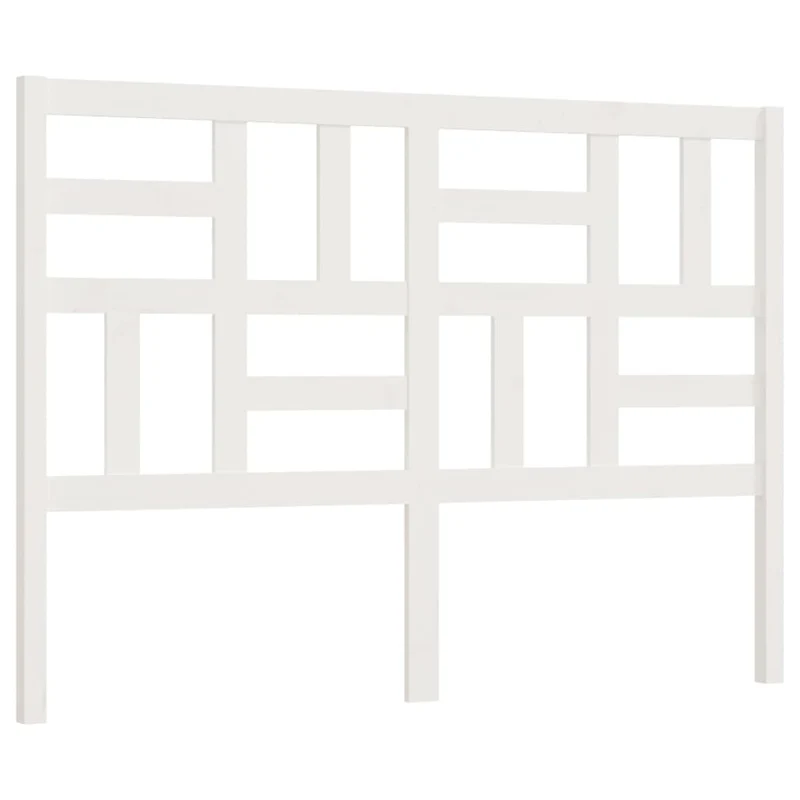 Tête de lit accessoire couchage chambre à coucher meuble 126 x 4 x 104 cm bois de pin blanc TDL0203907